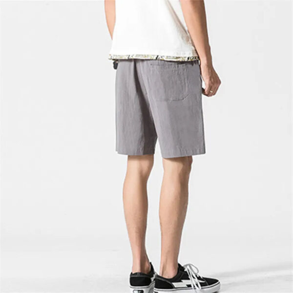 Men's Cotton Linen Casual Shorts - Image 2