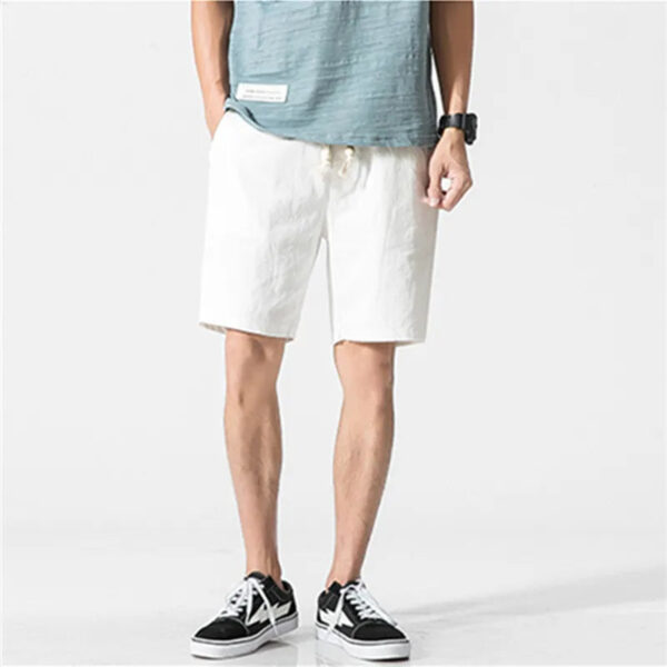 Men's Cotton Linen Casual Shorts