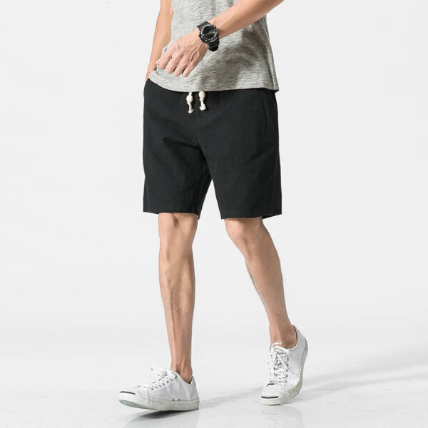 Men's Cotton Linen Casual Shorts - Image 6