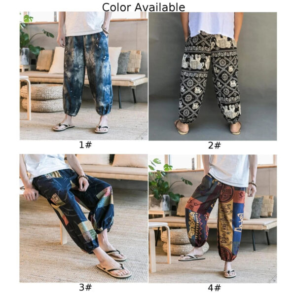 Summer Beach Style Thai Lantern Pants Wide Leg Pant - Image 6