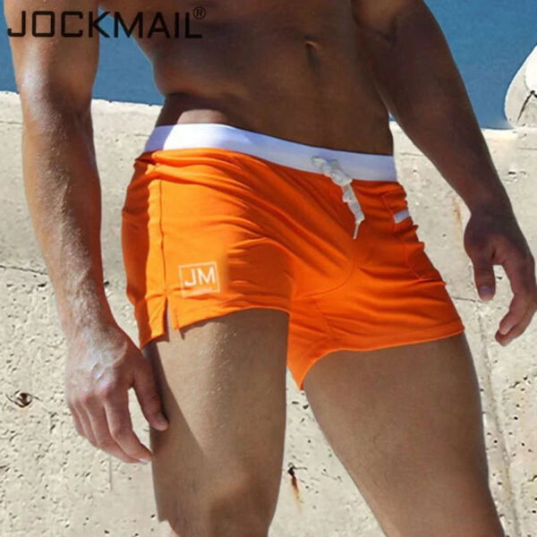 JOCKMAIL Man Swim Trunks Hot Breathable Swimwear Men's Swimsuits Boxer Briefs Sunga Maillot De Bain Beach Shorts - Image 4