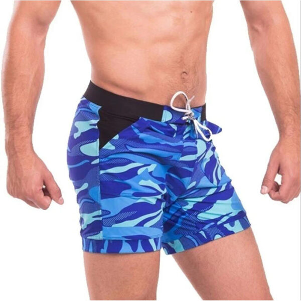 Sexy Men's Camo Board Shorts Boxer Briefs - Image 4