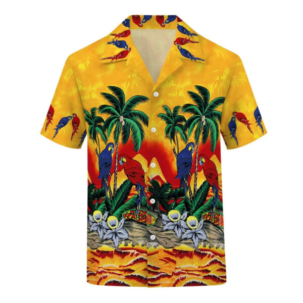 Hawaiian Men's Shirt Summer Fashion Short Sleeve Top 3d Coconut Tree Polo Collar Fashion Oversized Beach Shirt For Men Camiseta - Image 6