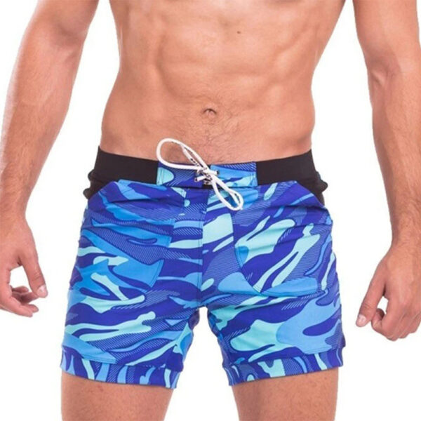 Sexy Men's Camo Board Shorts Boxer Briefs - Image 3