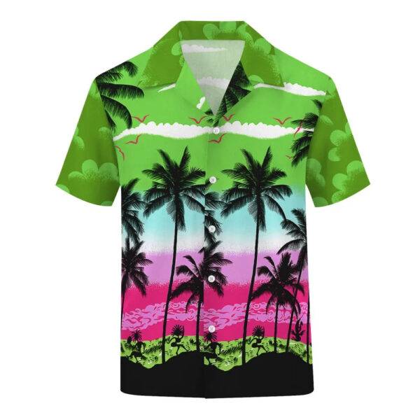 Hawaiian Men's Shirt Summer Fashion Short Sleeve Top 3d Coconut Tree Polo Collar Fashion Oversized Beach Shirt For Men Camiseta - Image 4