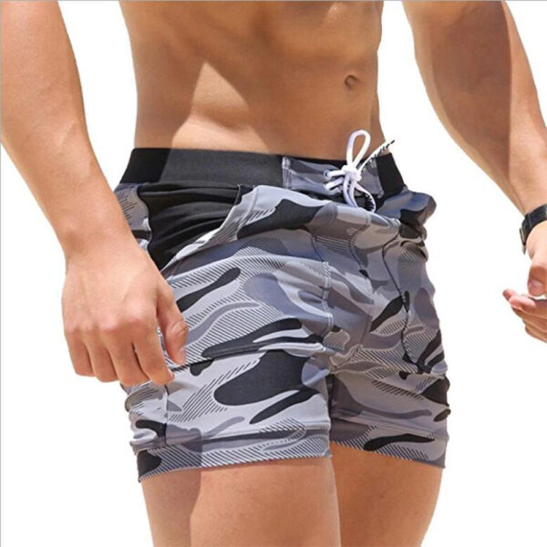 Sexy Men's Camo Board Shorts Boxer Briefs - Image 2