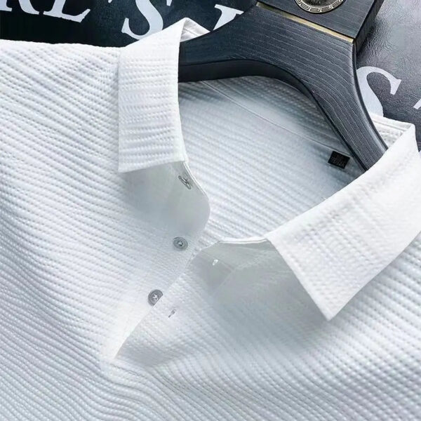 European Goods Ice Silk Short-sleeved Men's Polo Shirt - Image 5