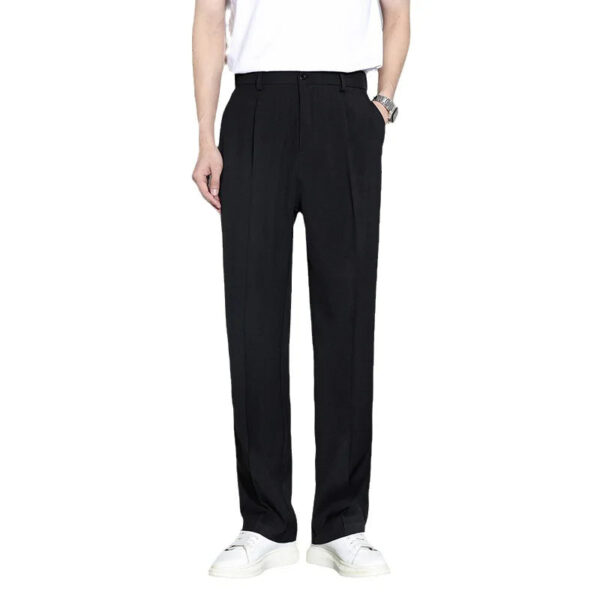 Summer New Solid Color Fashion Straight Pants Man - Image 4