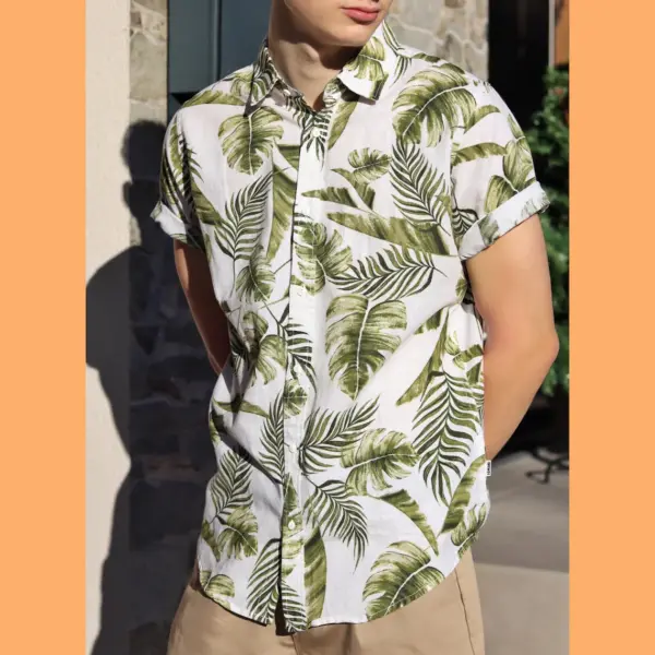 Mens Shirt Sewing Pattern, Mens Short Sleeve Shirt Pattern, Aloha Shirt Pattern